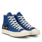 CONVERSE BLACK HEART BLUE HIGH TOP