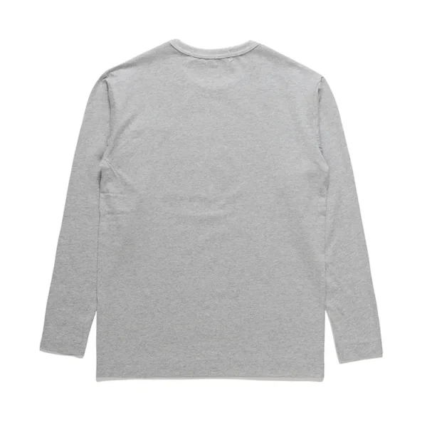 Comme Des Garcons Play Black Emblem Longsleeve Shirt Grey