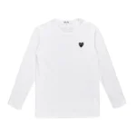 Comme Des Garcons Play Black Heart Longsleeve Shirt White