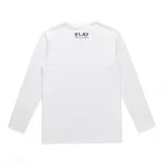 Comme Des Garcons Play Black Heart Longsleeve Shirt White