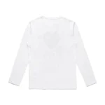 Comme Des Garcons Play Black Multi Logo Longsleeve Shirt White