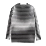 Comme Des Garcons Play Heart Stripped Longsleeve Shirt Black