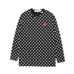 Comme Des Garcons Play Polka Dot Longsleeve Shirt Black