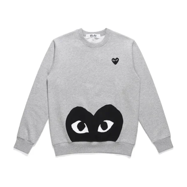 Comme Des Garcons Play Half Heart Sweatshirt ‘Grey’