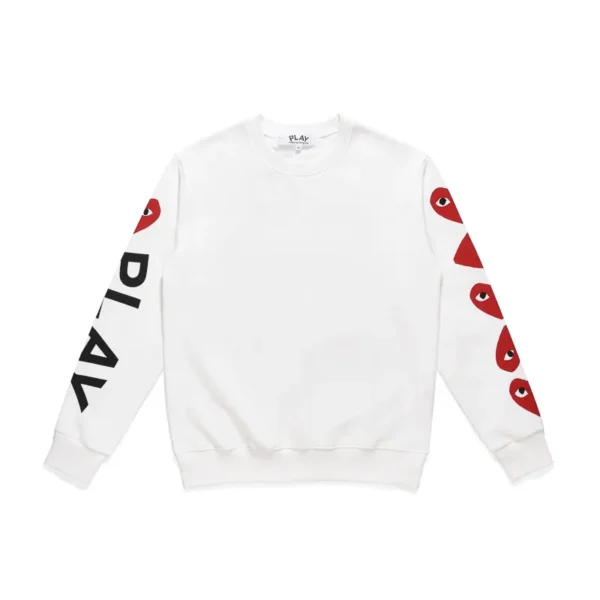 Comme Des Garcons Play Red Big Heart Sweatshirt